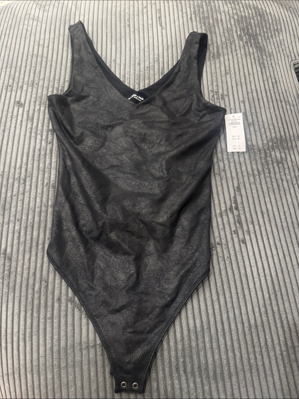 Abercrombie & Fitch Black V-Neck Bodysuit